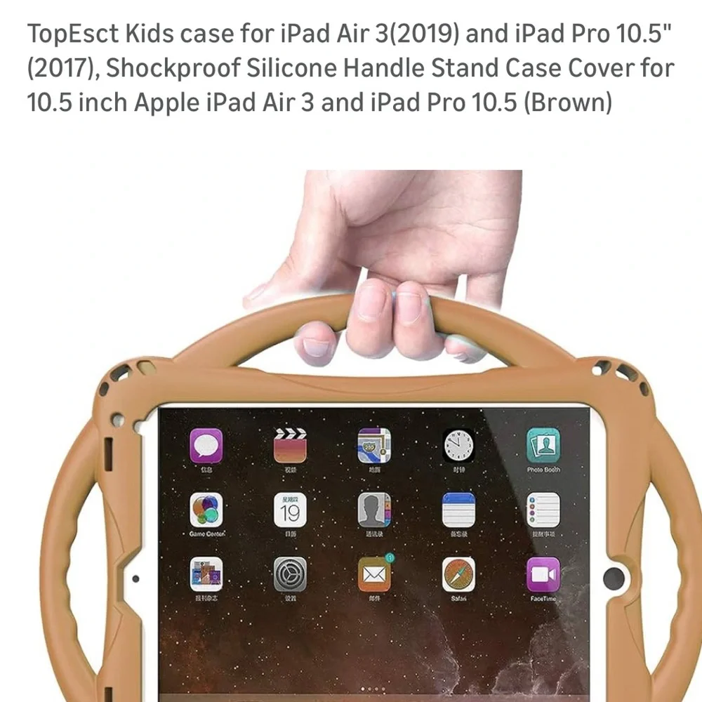 Protective Tan Tablet Case for Electronics